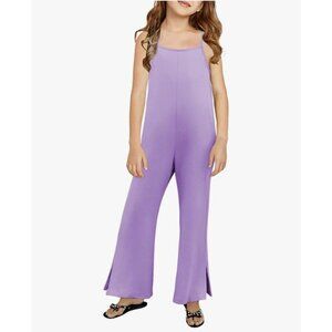 Girls 2025 Fashion Sleeveless Jumpsuit Kids Strap Pockets Romper Size 12-13 Yrs